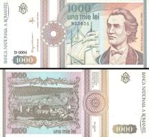 *1000 Lei Rumunsko 1991, P101Ab UNC - Kliknutím na obrázok zatvorte -